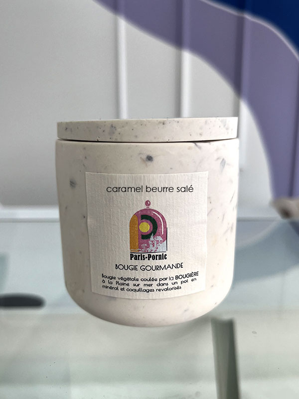 Bougie gourmande caramel beurre salé - La Bougière - Pâtisserie Paris-Pornic